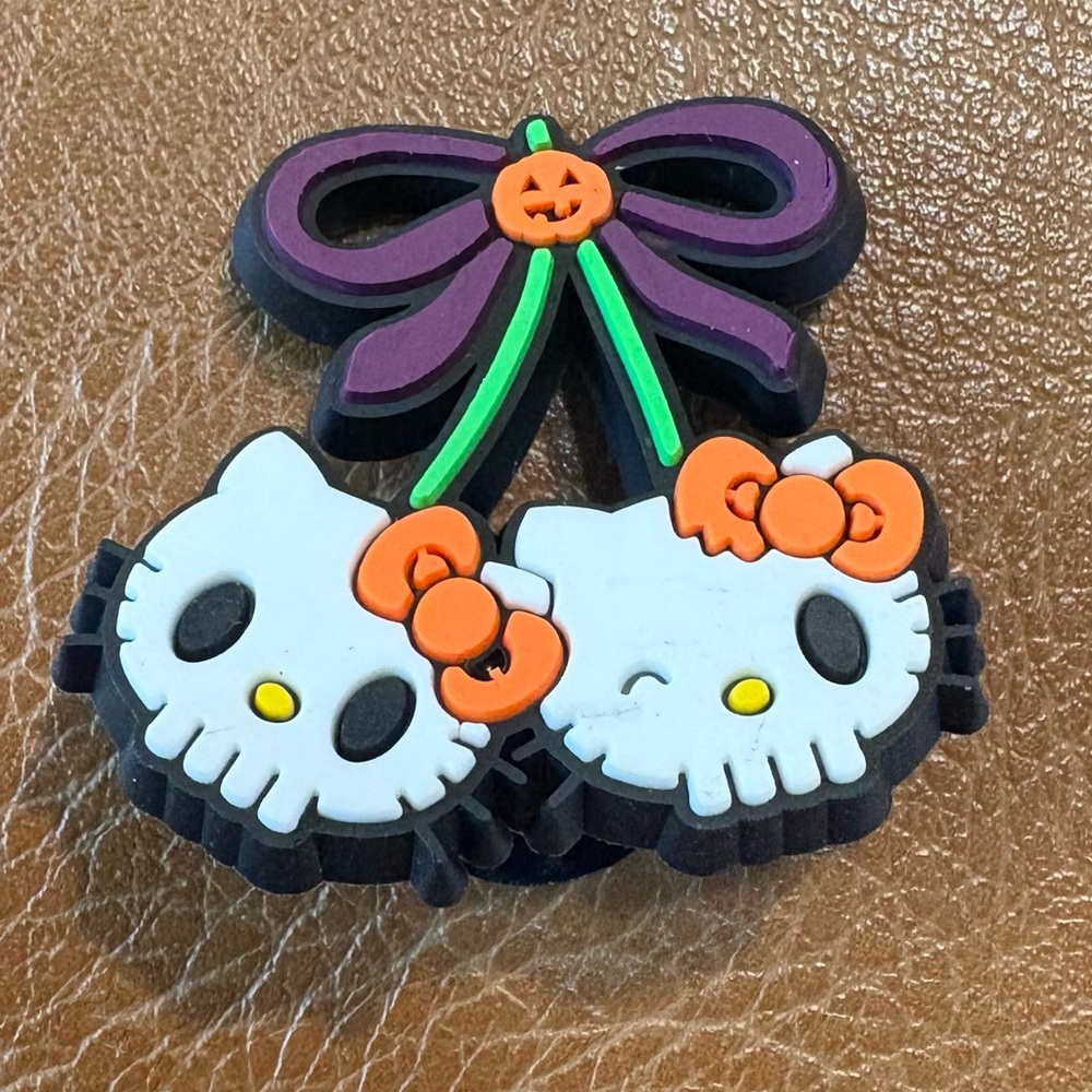 Hello Kitty Skull Cherries Croc Charm - Picture 3 of 4